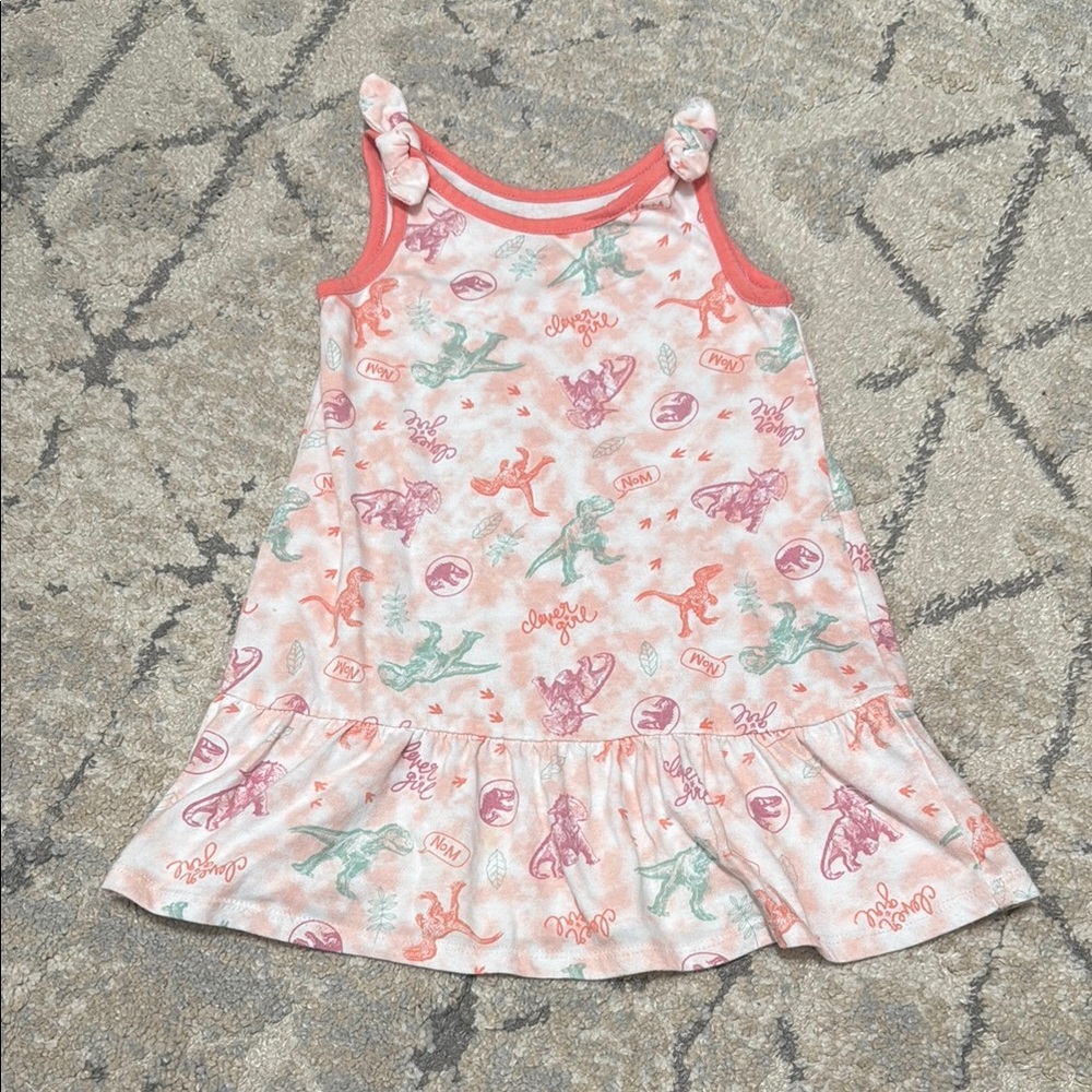 Dinosaur Print Sleeveless Dress